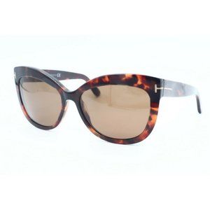 Tom Ford Alistair TF 524 54H Butterfly Tortoise Sunglasses Brown Polarized (B)